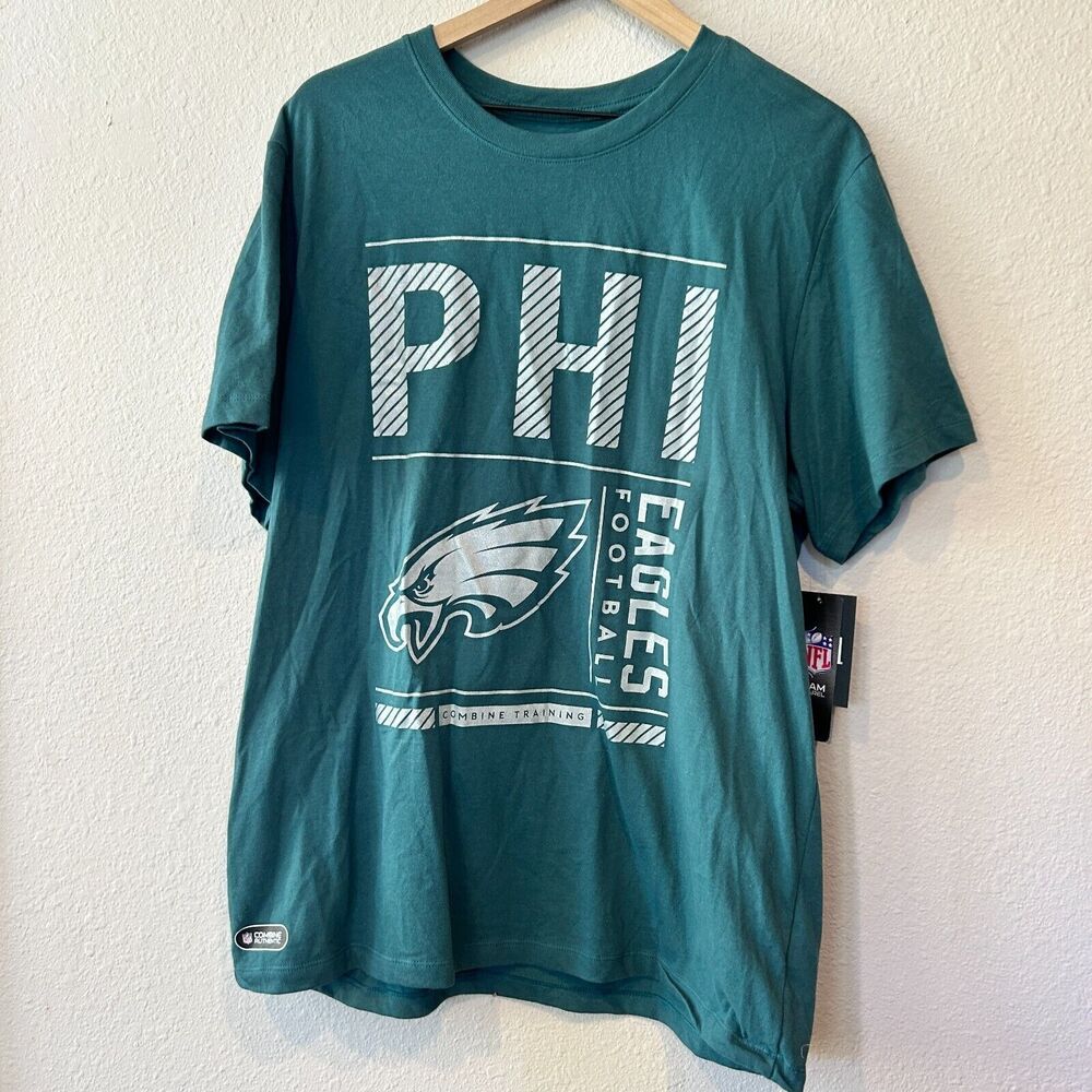 NWT Philadelphia Eagles - MENS XL - Combine Authentic T-Shirt NFL Green Football